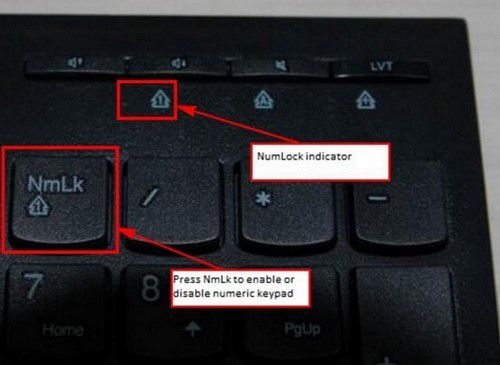 Nút numlock trên bàn phím laptop